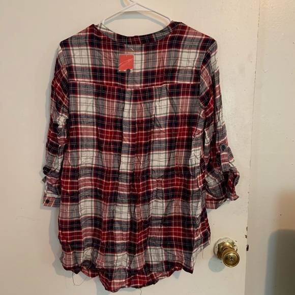 Red, black & white plaid tunic - Picture 2 of 2